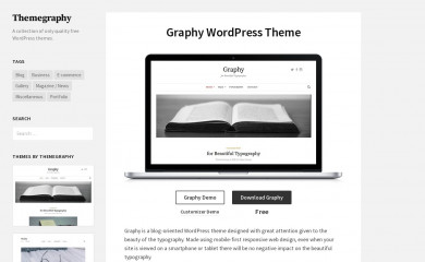 http://themegraphy.com/wordpress-themes/graphy/ screenshot