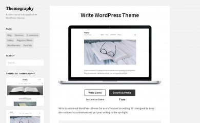 http://themegraphy.com/wordpress-themes/write/ screenshot