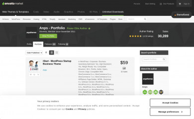https://themeforest.net/user/Anps/portfolio screenshot