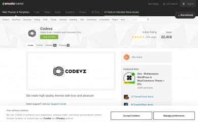 https://themeforest.net/user/Codevz screenshot