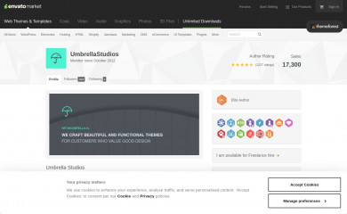 http://themeforest.net/user/UmbrellaStudios screenshot