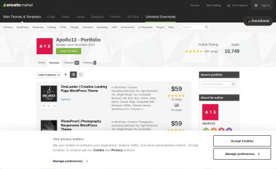 https://themeforest.net/user/apollo13/portfolio screenshot