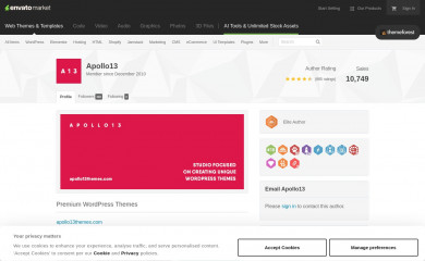 https://themeforest.net/user/apollo13/portfolio screenshot