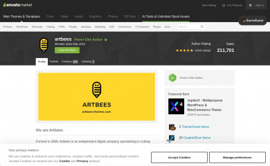http://themeforest.net/user/artbees screenshot