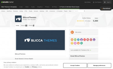 themeforest.net/user/bliccaThemes screenshot