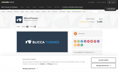 themeforest.net/user/bliccaThemes screenshot
