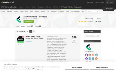 https://themeforest.net/user/crowdyflow/portfolio screenshot