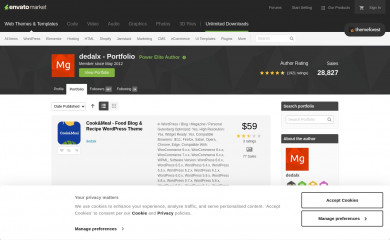 https://themeforest.net/user/dedalx/portfolio screenshot