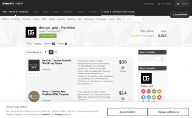https://themeforest.net/user/design_grid/portfolio screenshot