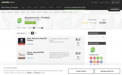 http://themeforest.net/user/designinvento/portfolio screenshot