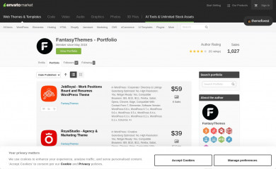 https://themeforest.net/user/fantasythemes/portfolio screenshot