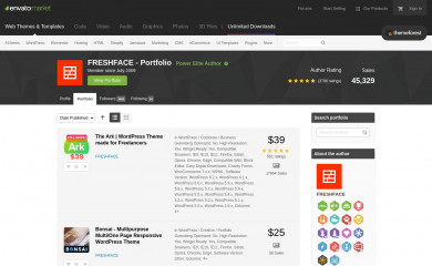 http://themeforest.net/user/freshface/portfolio screenshot