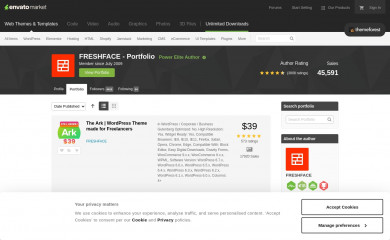 http://themeforest.net/user/freshface/portfolio screenshot