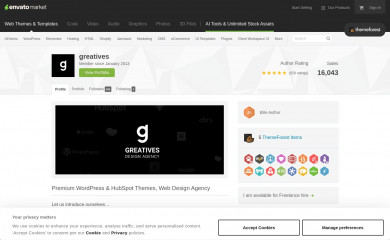 https://themeforest.net/user/greatives screenshot