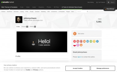 http://themeforest.net/user/johnnychaos/portfolio screenshot