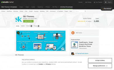 https://themeforest.net/user/sk-themes/ screenshot