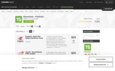 https://themeforest.net/user/themestek/portfolio screenshot