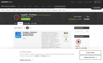 https://themeforest.net/user/tripples/portfolio screenshot