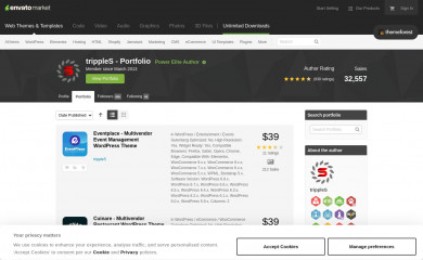 https://themeforest.net/user/tripples/portfolio screenshot