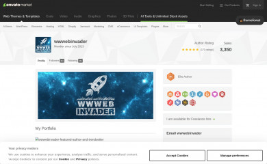 http://themeforest.net/user/wwwebinvader/portfolio screenshot