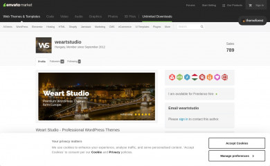 https://themeforest.net/user/weartstudio screenshot
