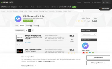 https://themeforest.net/user/wip-themes/portfolio screenshot
