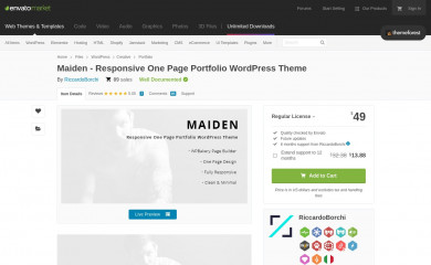 https://themeforest.net/item/maiden-responsive-one-page-portfolio-wordpress-theme/20403649 screenshot