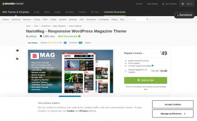 https://themeforest.net/item/nanomag-responsive-wordpress-magazine-theme/10036095 screenshot