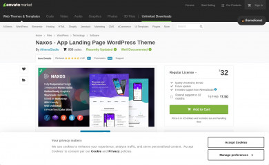 https://themeforest.net/item/naxos-app-landing-page-wordpress-theme/32402856 screenshot