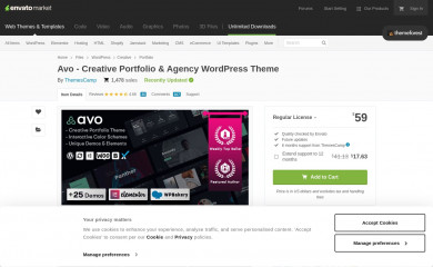 https://themeforest.net/item/avo-creative-portfolio-agency-wordpress-theme/28819327 screenshot