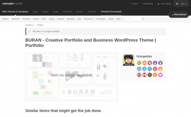 https://themeforest.net/item/buran-creative-portfolio-and-business-wordpress-theme/20952516 screenshot