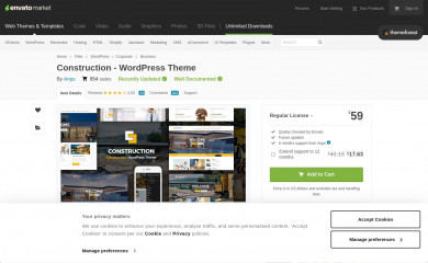 Construction Child Theme screenshot