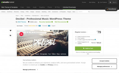 https://themeforest.net/item/decibel-professional-music-wordpress-theme/10662261 screenshot