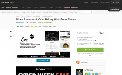 https://themeforest.net/item/dine-elegant-restaurant-theme/19489643 screenshot