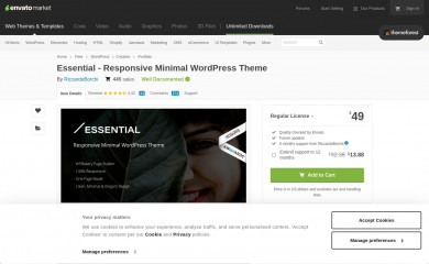 https://themeforest.net/item/essential-responsive-minimal-one-page-wordpress-theme/19732646 screenshot