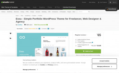 https://themeforest.net/item/essu-creative-portfolio-theme/17692166 screenshot