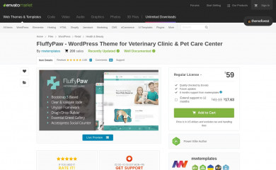 https://themeforest.net/item/fluffypaw-wordpress-theme-for-veterinary-clinic-or-pet-care-center/19291071 screenshot