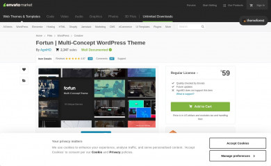 https://themeforest.net/item/fortun-multiconcept-wordpress-theme/19341019 screenshot