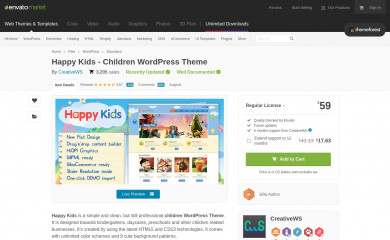 http://themeforest.net/item/happy-kids-children-wordpress-theme/4452871 screenshot