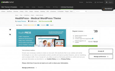 http://themeforest.net/item/healthpress-health-and-medical-wordpress-theme/3138064 screenshot