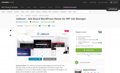 https://themeforest.net/item/jobhunt-job-board-wordpress-theme-for-wp-job-manager/22563674 screenshot