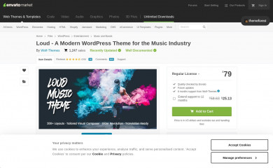 https://themeforest.net/item/loud-a-modern-wordpress-theme-for-the-music-industry/20881607 screenshot