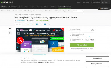 https://themeforest.net/item/seo-engine-digital-marketing-agency-wordpress-theme/19814399 screenshot