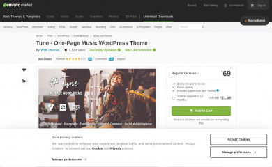 Tune screenshot