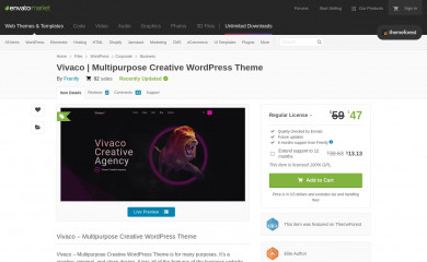 https://themeforest.net/item/vivaco-multipurpose-creative-wordpress-theme/31688792 screenshot