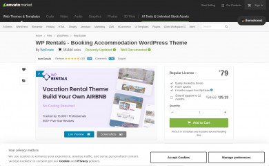 https://themeforest.net/item/wp-rentals-booking-accommodation-wordpress-theme/12921802 screenshot