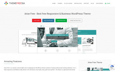https://themefreesia.com/themes/arise screenshot