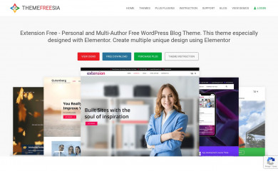 https://themefreesia.com/themes/extension screenshot