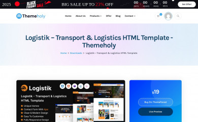 https://themeholy.com/wordpress/logistik/ screenshot