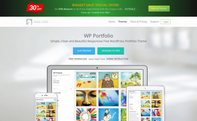 WP Portfolio screenshot